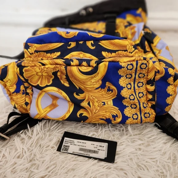 Versace Baroque Print Nylon Backpack - Made in Italy - Picture 14 of 14